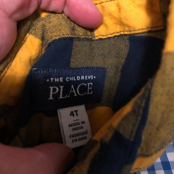The Children’s Place plaid button down shirt size 4t - Picture 7 of 7